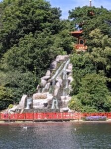 Oriental Pagoda and Falls