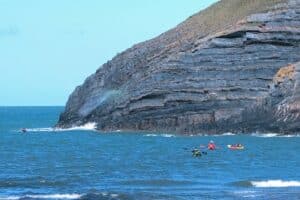Ynys-fach cliffs, Ceibwr Bay
